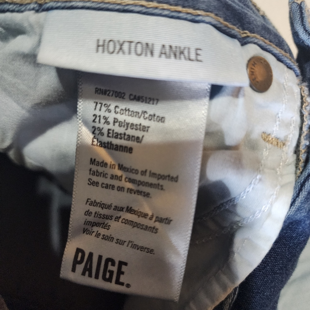 Paige Hoxton Ankle Jeans Sz 25 - Picture 12 of 12